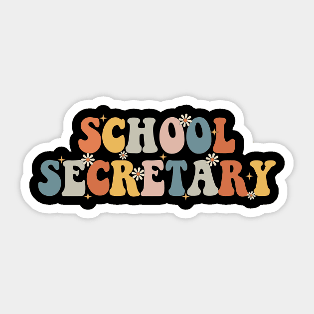 School Secretary Sticker by notsleepyart